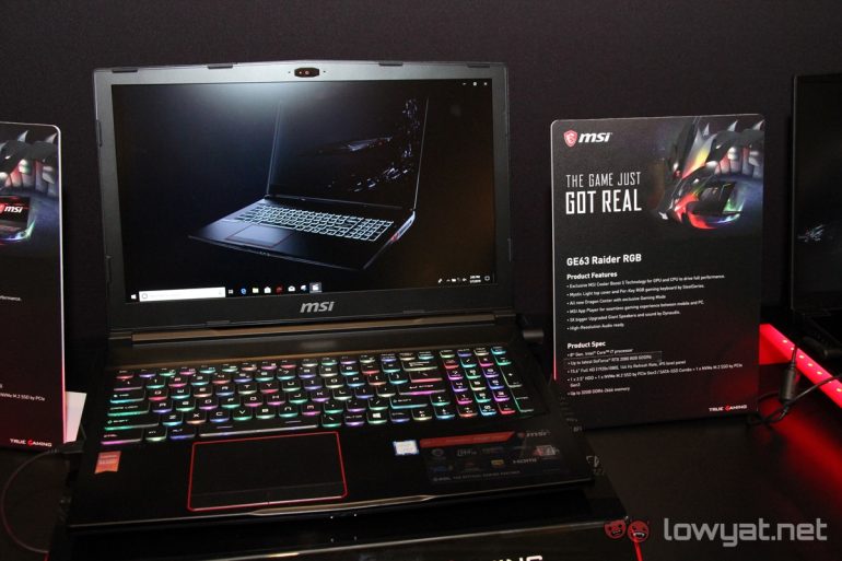 Msi Refreshes Gt Ge Gl And Gs Series Gaming Notebooks With Nvidia