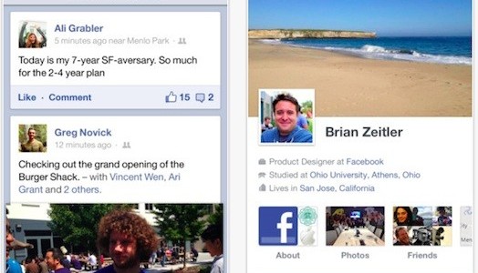 Facebook Updates iOS App, Adds New Chat Feature & More