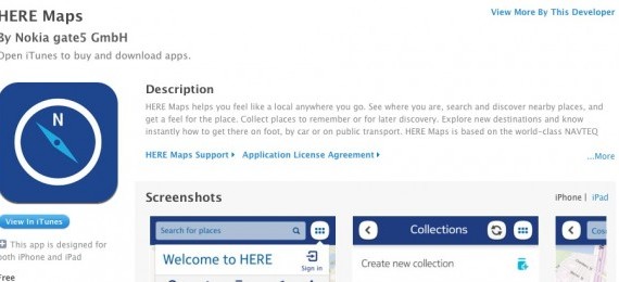 Nokia Here Maps App for iOS is Here