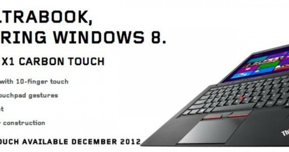 Lenovo Teases X1 Carbon Touch Ultrabook