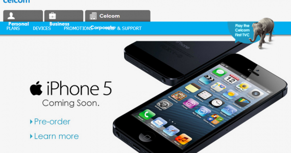 Update: 64GB Out of Stock. Celcom iPhone 5 Preorder Starts Today, Requires RM200 Booking Fee