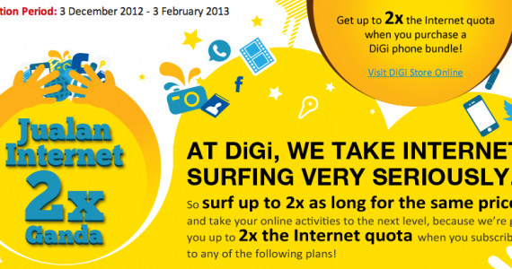 DiGi Now Offering Up To 2x the Internet, Valid for Postpaid and Prepaid Users