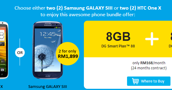 DiGi Expands Double Deal, Now Offering Two Galaxy S III for RM1,899