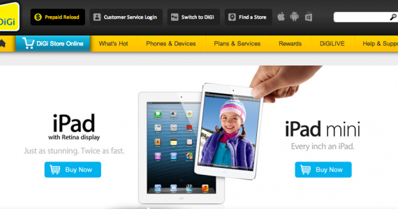 iPad mini and 4th Gen iPad Now Available on DiGi, from RM1,399 and RM1,899 Respectively