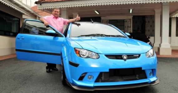 Sultan of Johor and His New Proton Satria Neo, Powered By The Upcoming R3 Supercharger Kit