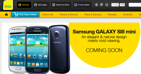 DiGi Teases Samsung Galaxy S III Mini…Coming Soon