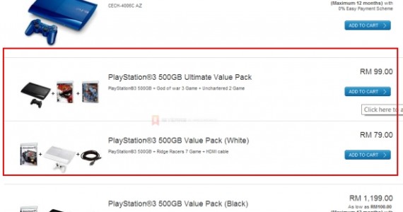 PlayStation 3 From Only RM 79: Are You For Real, Sony Malaysia? [UPDATE: It’s Gone]