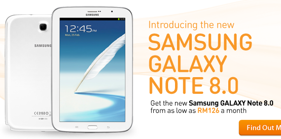 U Mobile Now Offering Samsung Galaxy Note 8.0, From RM688