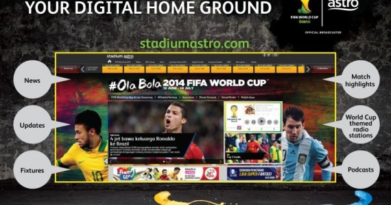 Astro Details Its 2014 FIFA World Cup Coverage: Mobile Live Feeds, Podcasts, Games With Prizes, and More