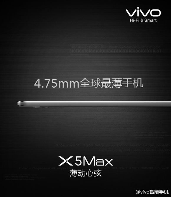 Vivo Officially Announces The X5 Max The New Thinnest Smartphone In