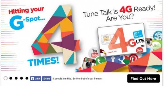 TuneTalk Wants to Hit Your G Spot 4 Times with New 4G LTE Service