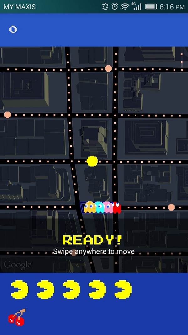 Play Pacman Game by Google - elgooG