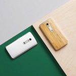 Moto X Play White Wood