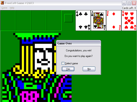 Freecell Card Game Windows XP Edition 