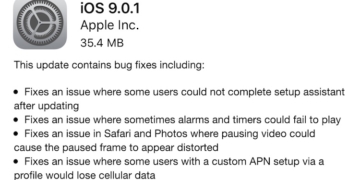 iOS 9.0.1 Update