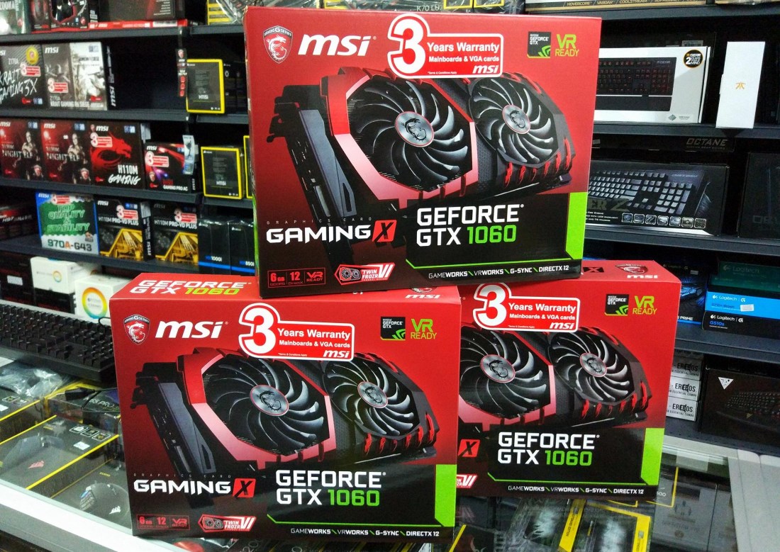 MSI GeForce GTX 1060 Gaming X Now 