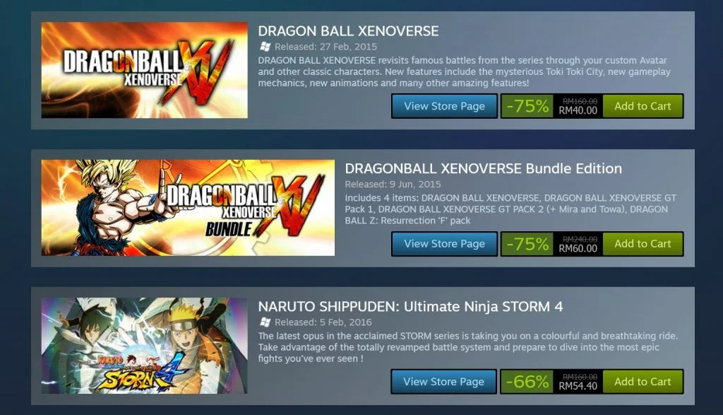 Steam's Bandai Namco Publisher Weekend Sale Begins; Discounts Up To 75