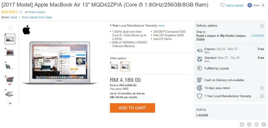 macbook air black friday lazada