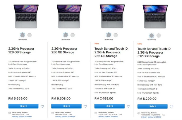 prices on macbooks