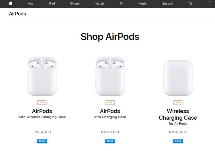 Second Generation Apple AirPods Price For Malaysia Starts At RM 699 ...