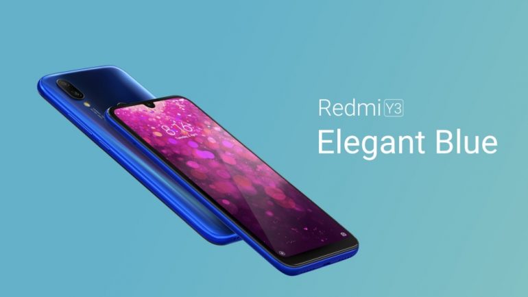 xiaomi redmi y3 elegant blue