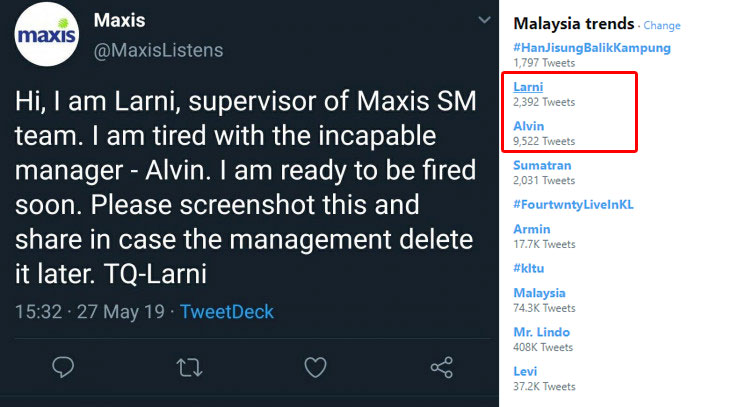  Update  Larni is fine  Maxis Social Media Team Lead Not Behind Social Media Rant - 37