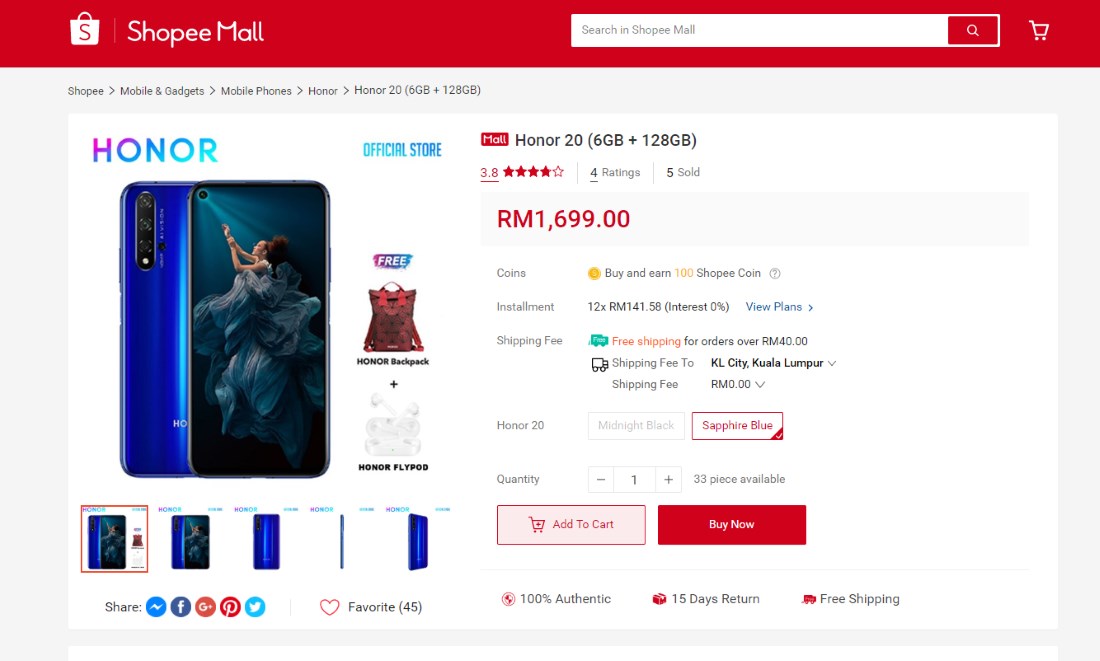 HONOR 20 Proves To Be Popular Despite Google s Ban  Sells Out In Just 3 Hours On HONOR Malaysia Website - 62