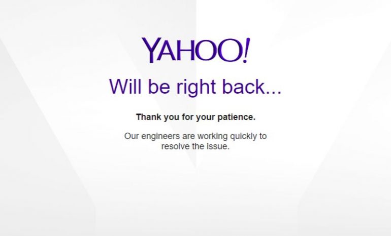 Yahoo Mail Is Down Users Also Unable To Access Official Website