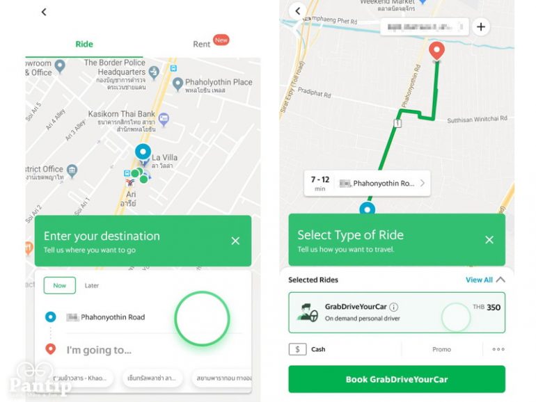 grab car premium thailand