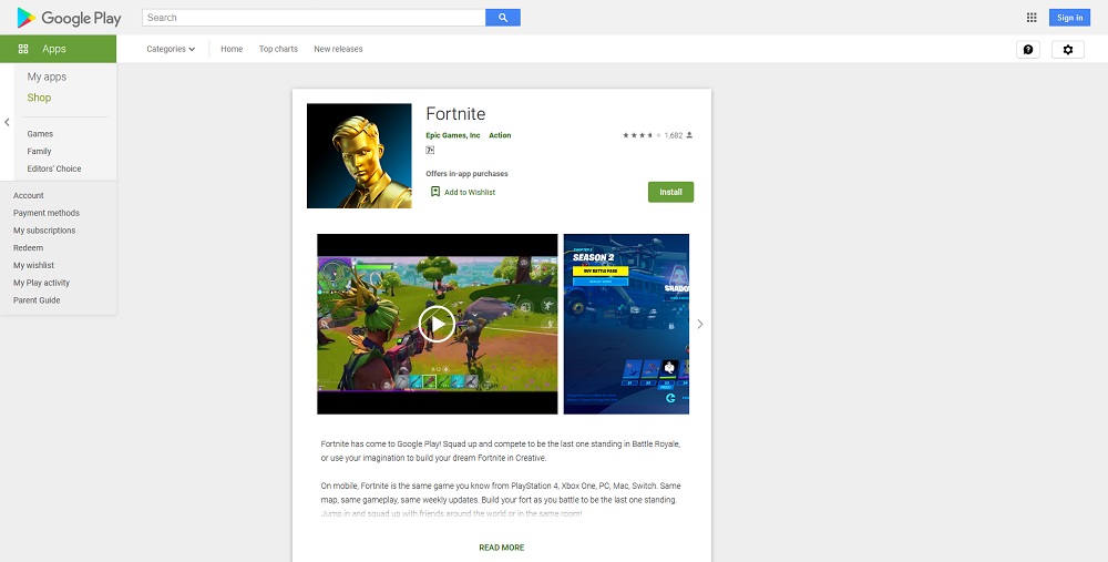 Fortnite chega à Google Play do Android, apesar de críticas da