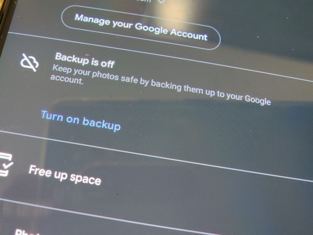videos not backing up to google photos