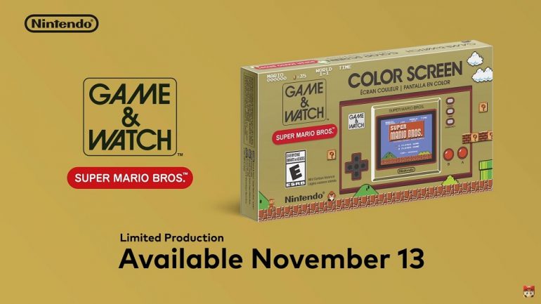 nintendo game and watch 35th anniversary pre order