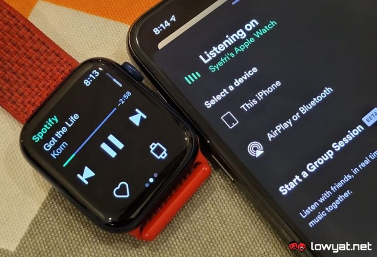 can apple watch play music offline