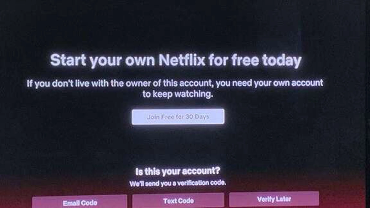 Netflix crackdown nonsame household account sharing