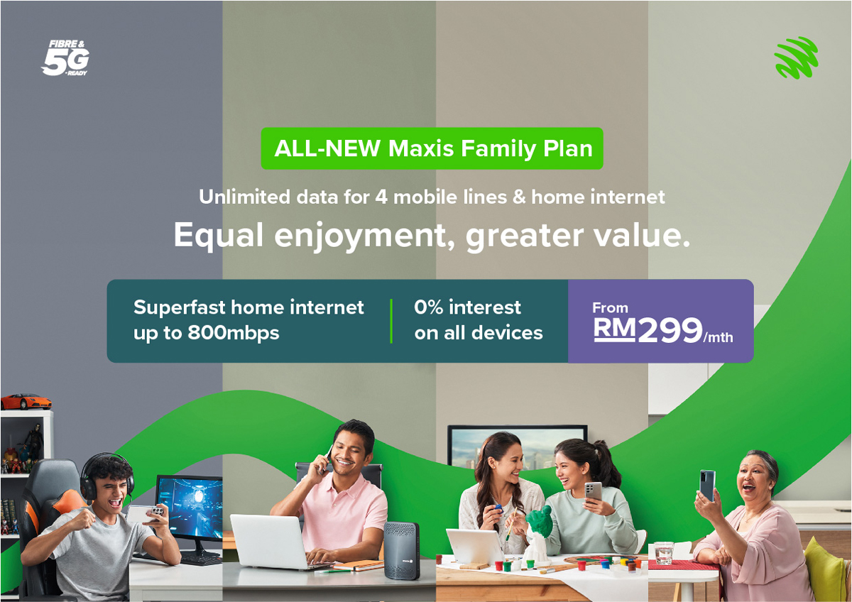 Maxis Debuts New Family Plan  Unlimited Data For Home Internet And Four Mobile Lines From RM299 - 8