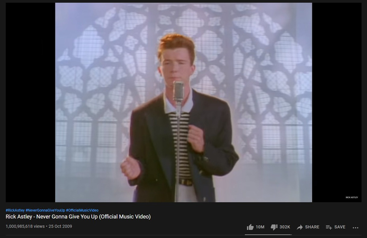 Never Gonna Cone You Up, Rickroll