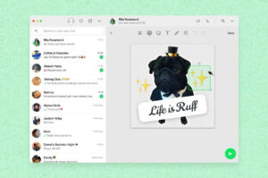 WhatsApp web custom sticker creator feature