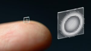 Researchers Develop high-res camera the size of a grain of salt micro-camera