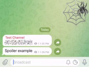 telegram spoiler hide