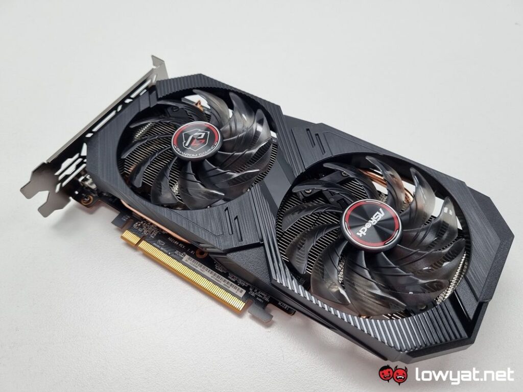 AMD Radeon RX 6500XT ASRock Gaming Fans Diagonal