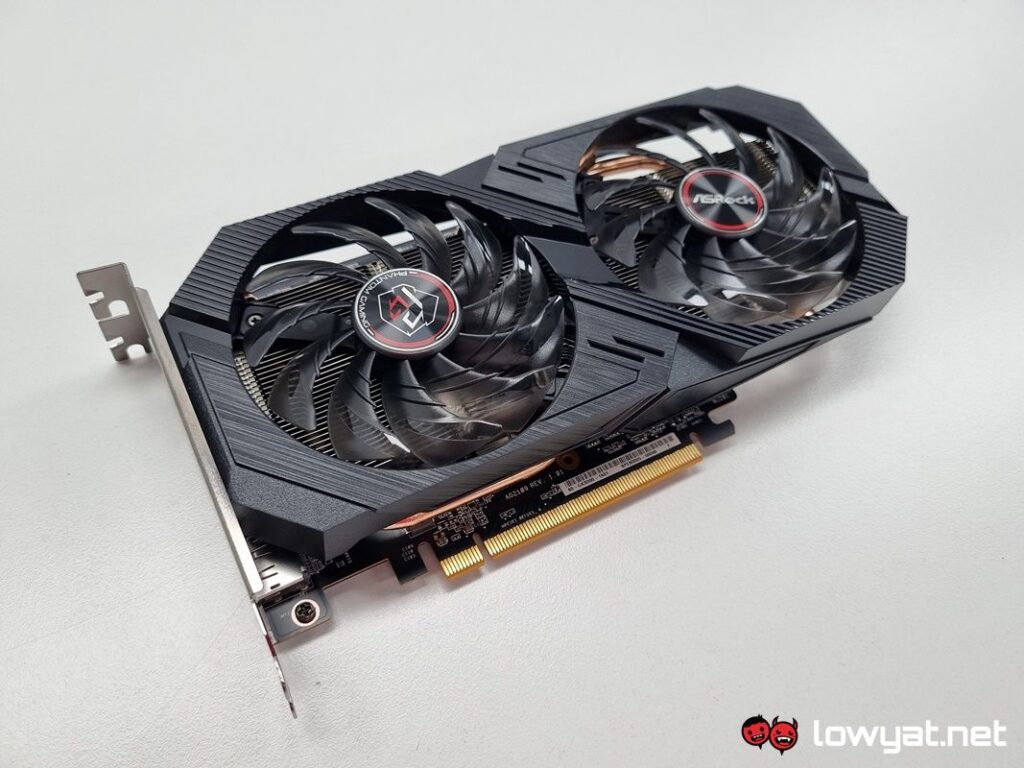 AMD Radeon RX 6500XT ASRock Gaming Fans Diagonal 2