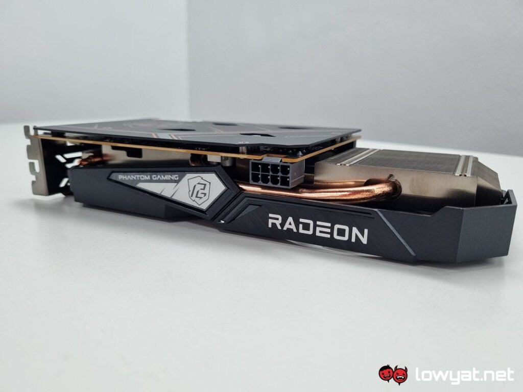 AMD Radeon RX 6500XT ASRock Gaming Spine angled