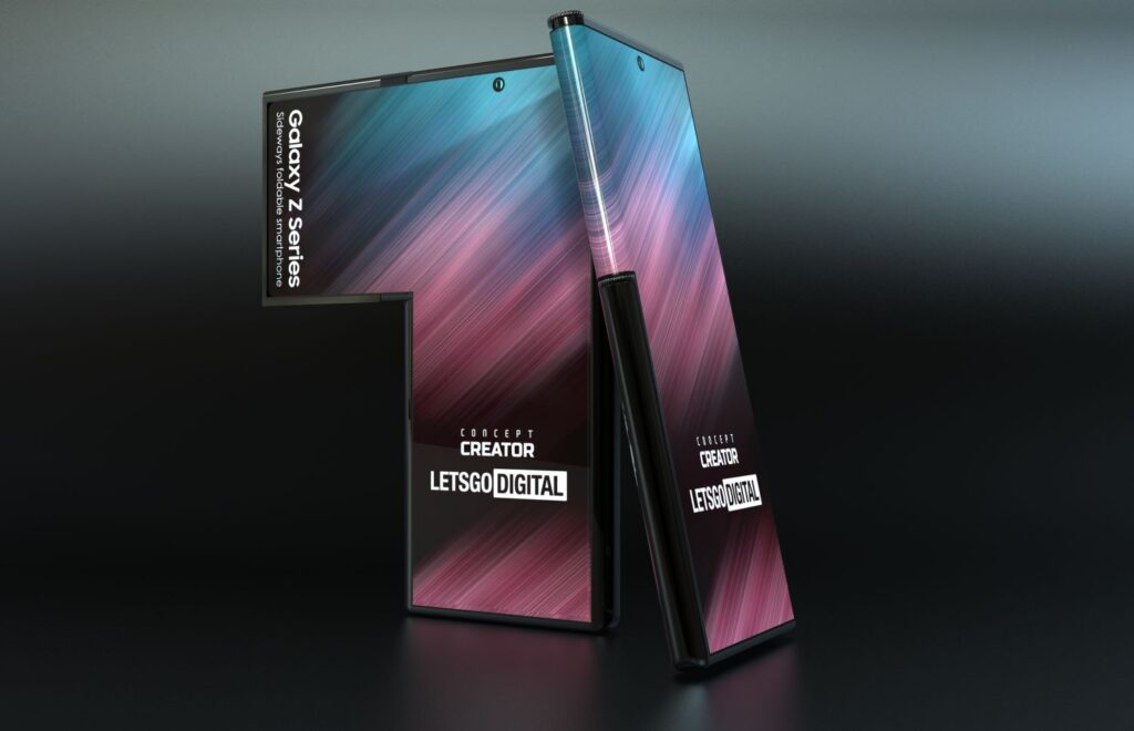 Samsung Galaxy Fold Side folding display concept 2