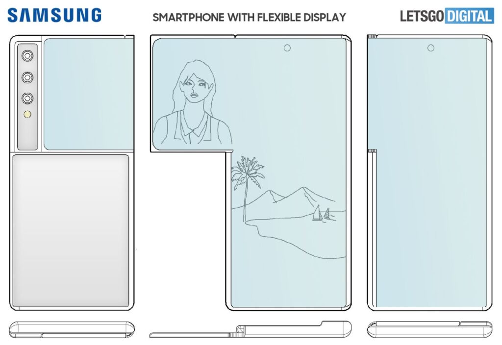 Samsung Galaxy Fold Side folding display concept 3