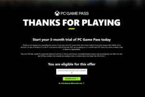 PC Game Pass eligible key blurred