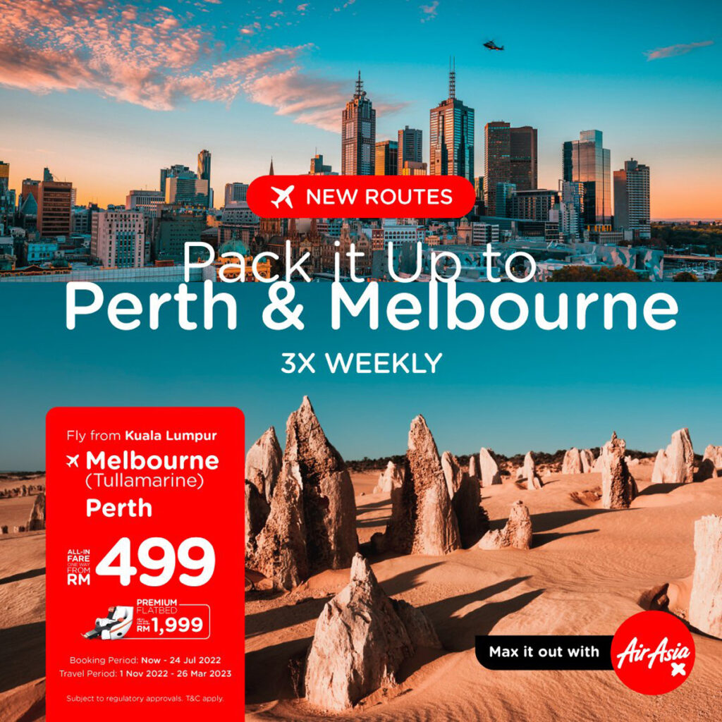 AirAsia X To Add Flights To Perth Melbourne And Auckland Starting In November 1