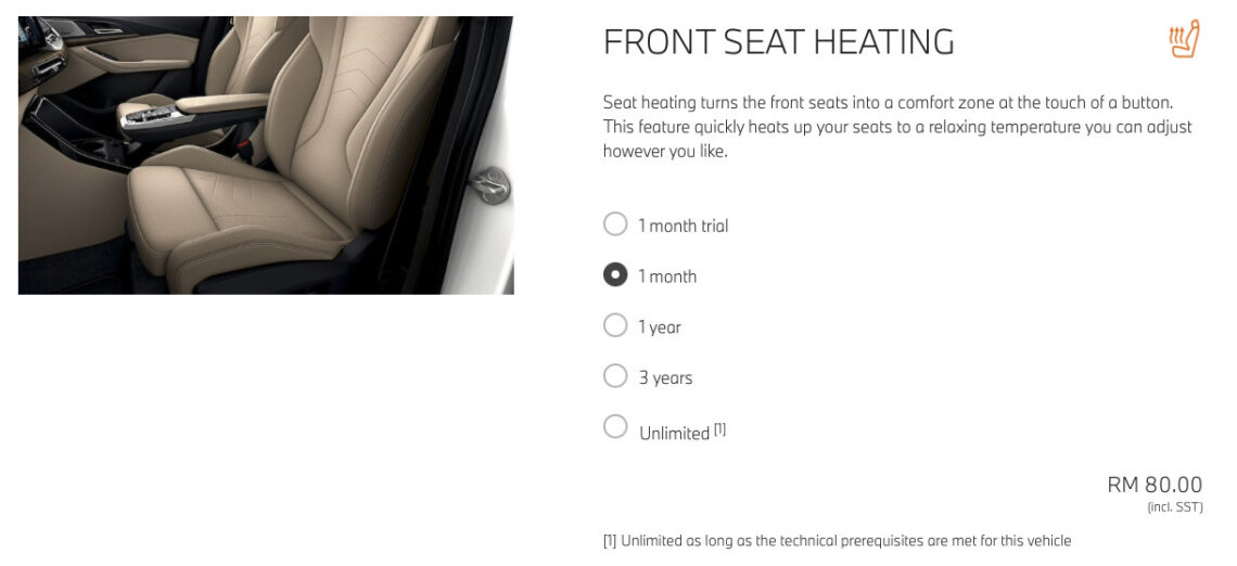 BMW Starts Selling Heated Seats Subscription From RM80 Per Month