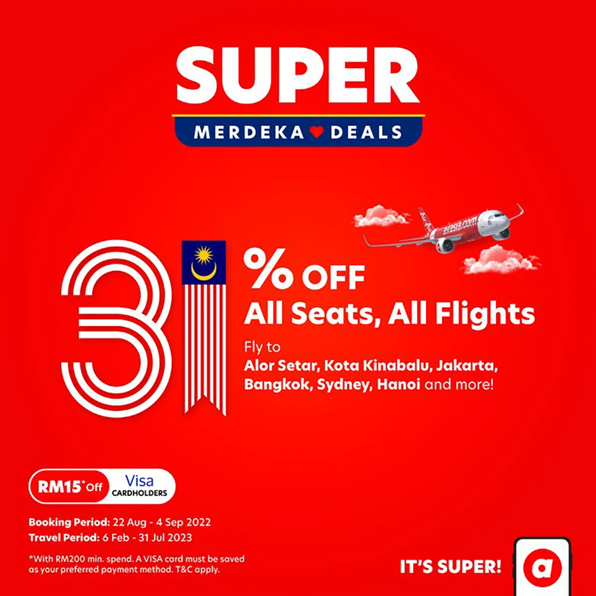 AirAsia Offering 31  Discount On Seats And Flights For Merdeka - 49