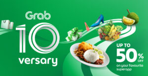 Grab #Grab10versary 10versary sale promotion