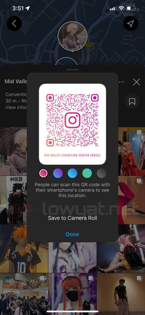 Instagram Individual Content Shared Through QR Codes